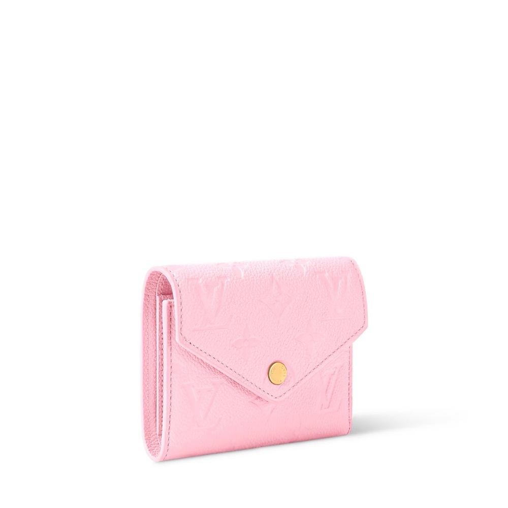 Louis Vuitton Pink confetti victorine Compact Leather Wallet